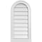 Ekena Millwork Round Top Surface Mount PVC Gable Vent w/ 2"W x 2"P Brickmould Sill Frame, 14"W x 28"H GVPRT14X2803SN - alternate 1